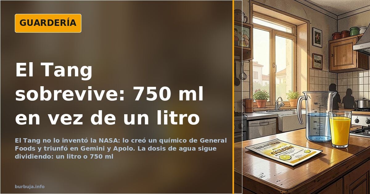 Tang: ni lo inventó la NASA ni se diluye en un litro