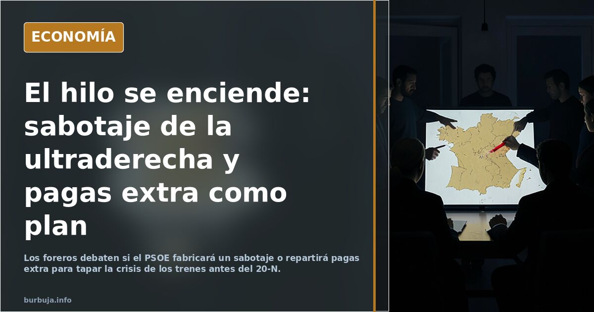El hilo se enciende: sabotaje de la ultraderecha y pagas extra como plan