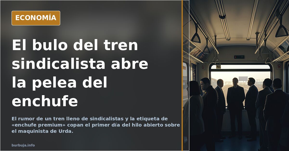 El bulo del tren sindicalista abre la pelea del enchufe