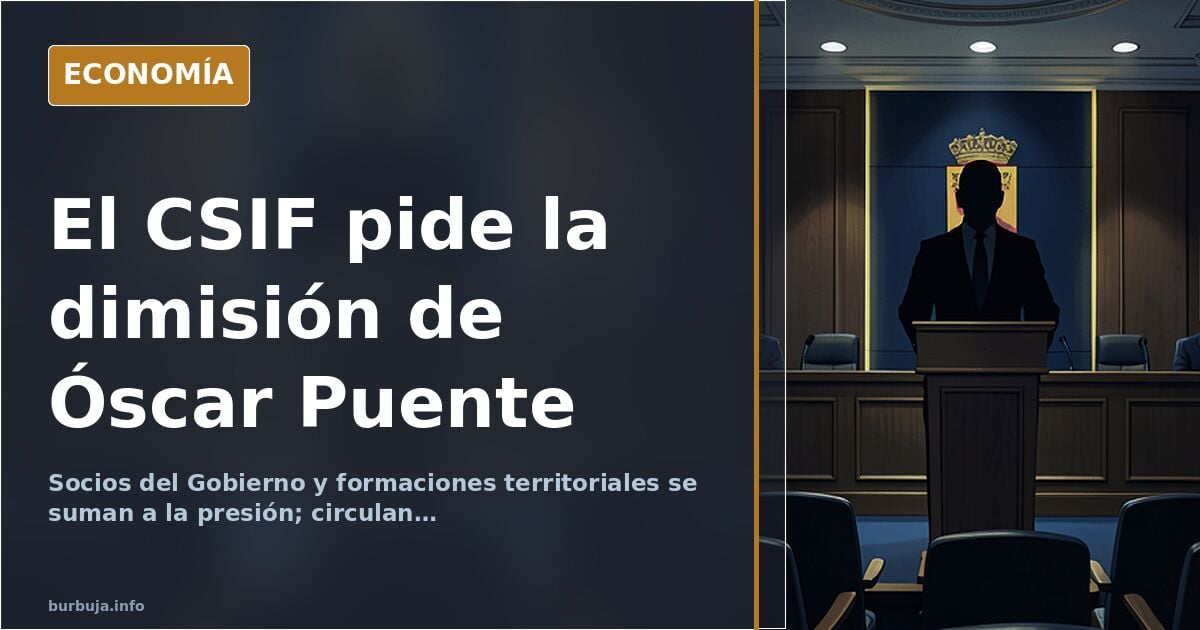 Óscar Puente: presión sindical y electoral tras el accidente de Urda