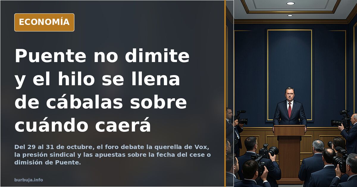 ¿Cuándo y cómo caerá Óscar Puente?