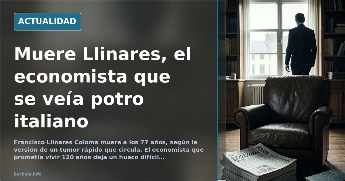 Muere Francisco Llinares, el economista que prometía vivir 120 años