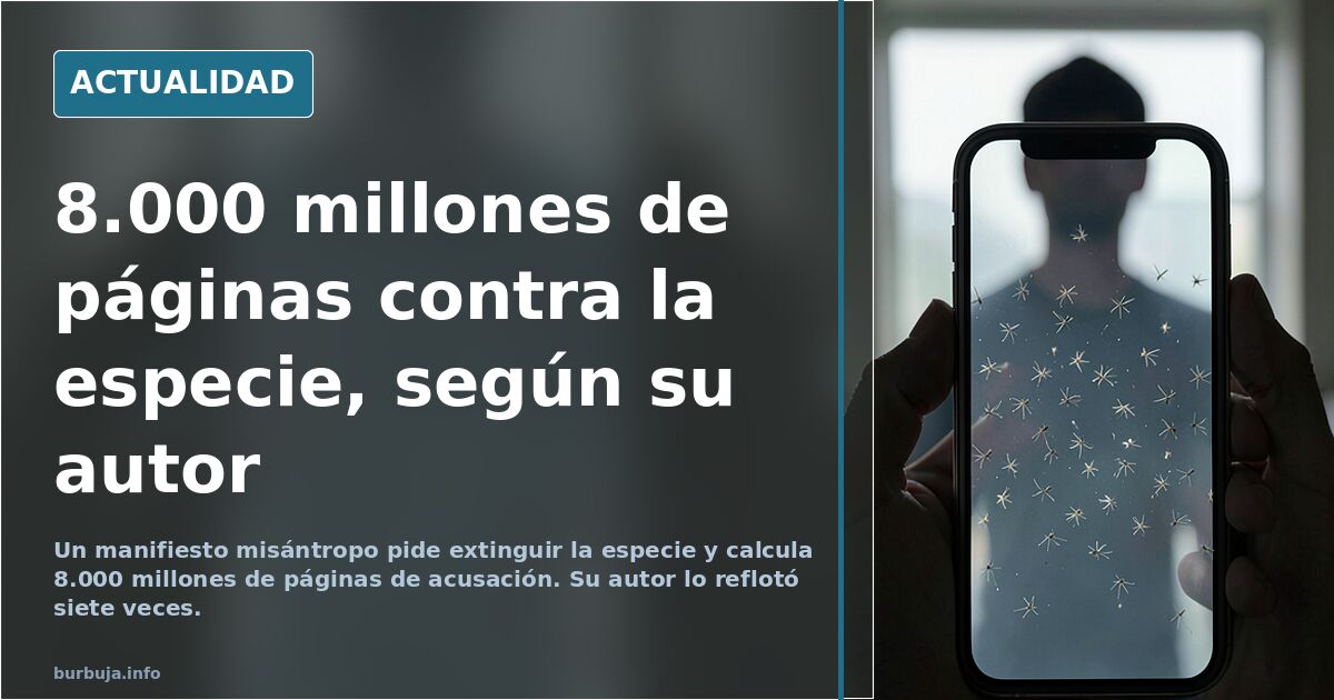 Ilustración editorial sobre la misantropía: un manifiesto impreso en el asfalto y una luna llena vigilando