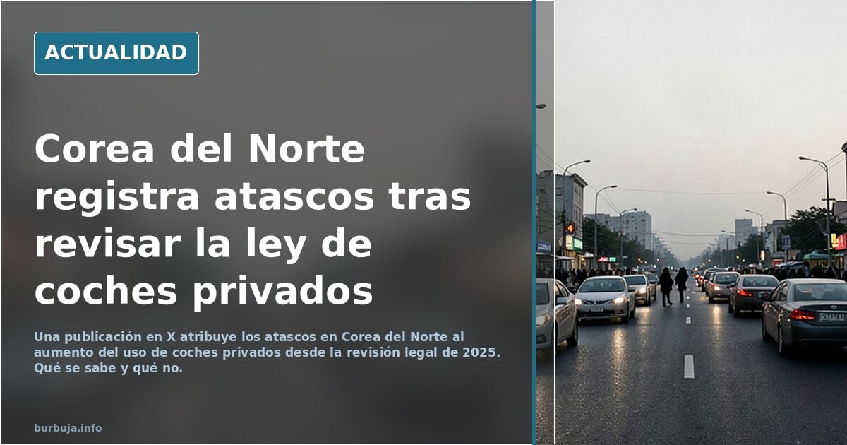 Empiezan a haber atascos de tráfico en corea del norte