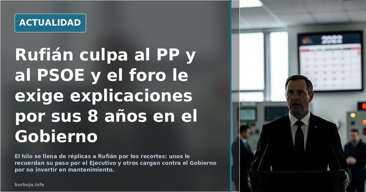 Rufián dice que "los únicos nombres y apellidos" de la tragedia ferroviaria en Urda "son los recortes en inversión del PP"