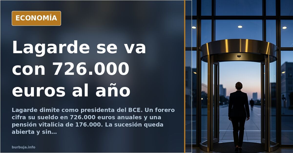Christine Lagarde dimite como presidenta del BCE con más de tres meses de preaviso