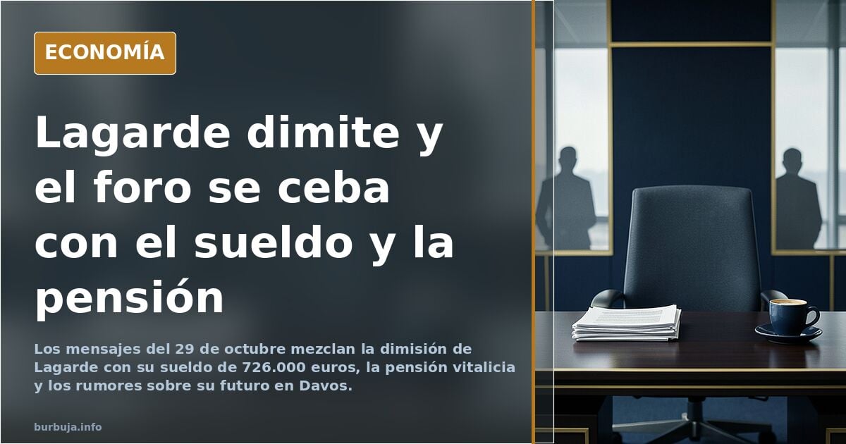 Dimite la presidenta del Banco Central Europeo,
Christine Lagarde