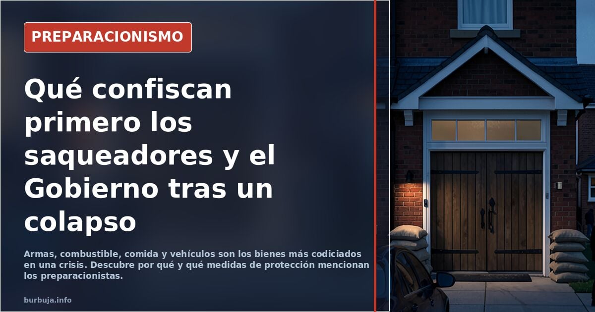 Las 4 cosas que los saqueadores (y el gobierno) tratarán de quitarte primero