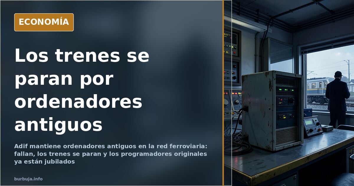 Debate sobre los ordenadores antiguos que controlan el tráfico ferroviario