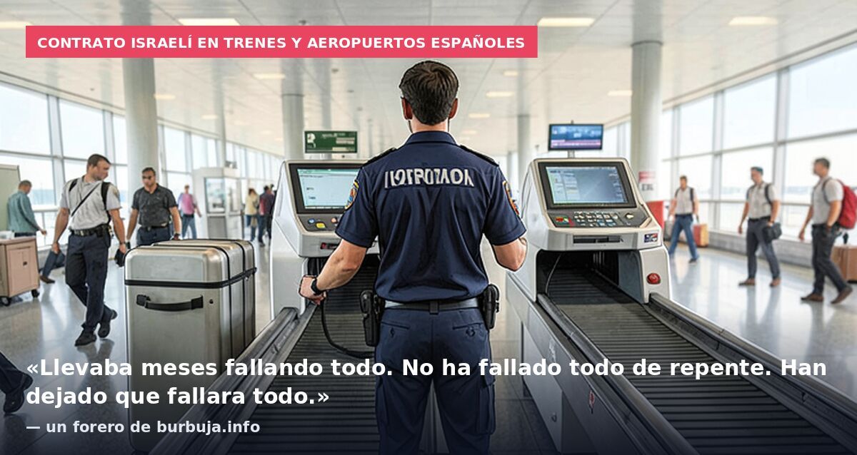 Villarroya en TVE y el control de la seguridad en trenes y aeropuertos