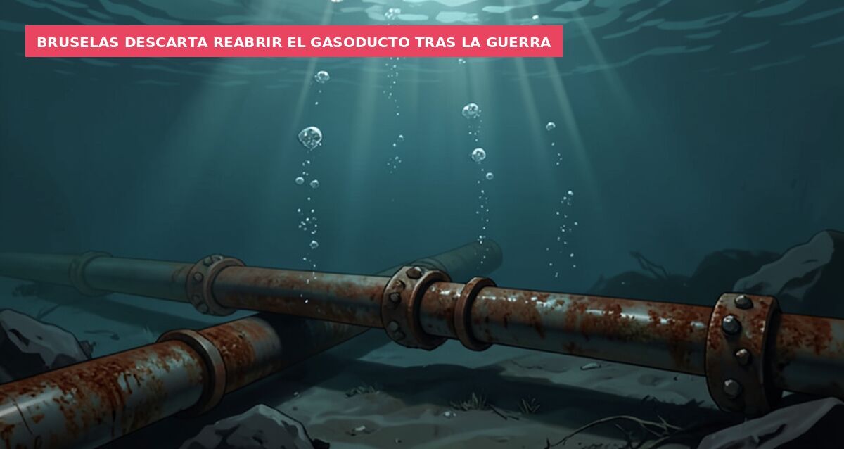 Bruselas descarta reabrir el gasoducto tras la guerra