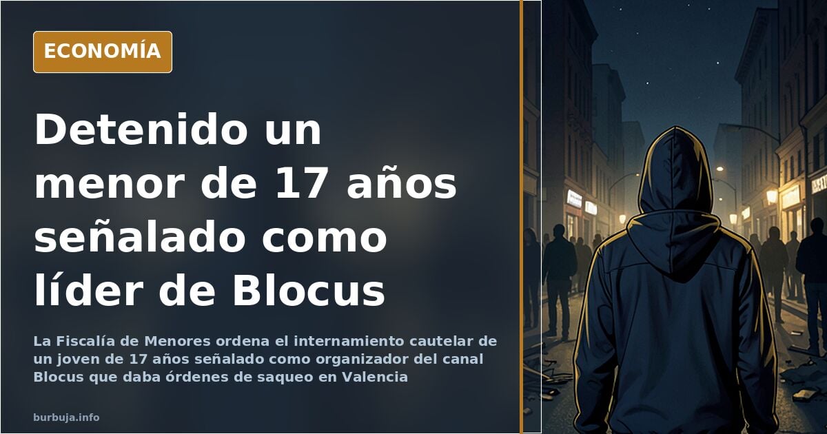 Detenido en Valencia un menor de 17 años por incitar al saqueo
