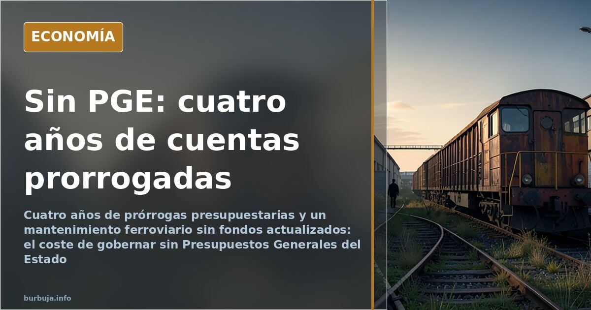 Debate sobre cuatro años sin aprobar Presupuestos Generales