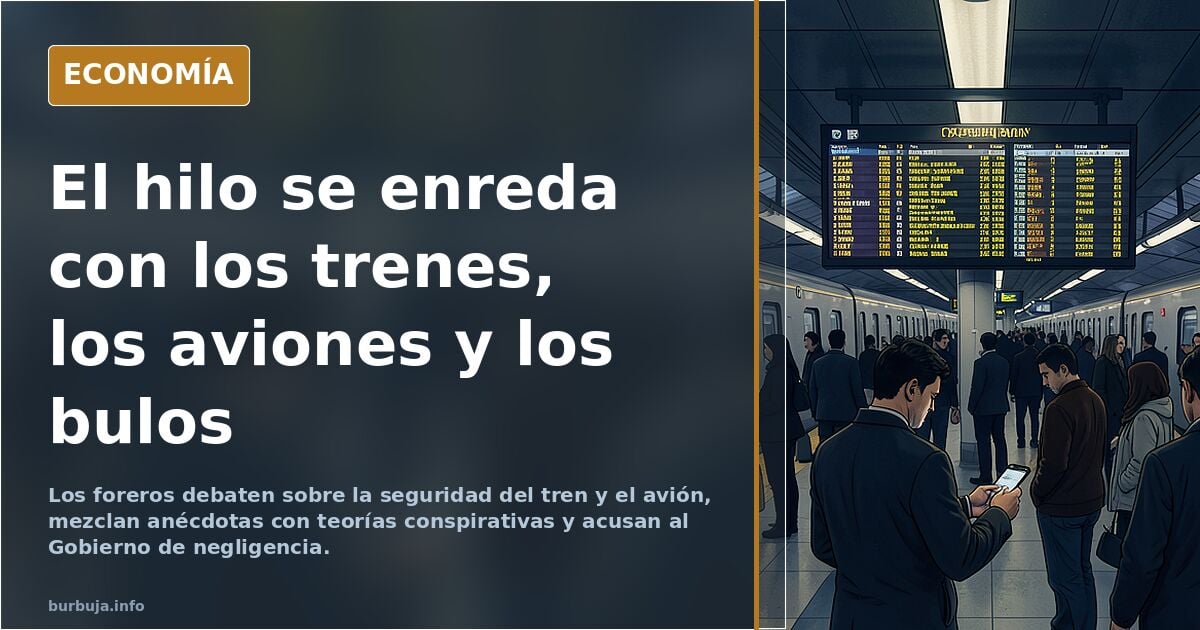 No se me quita de la cabeza una cosa. Por lo de este último "accidente" de trenes...
