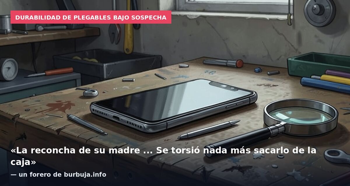 Durabilidad de plegables bajo sospecha: «La reconcha de su madre ... Se torsió nada más sacarlo de la caja» — un forero de burbuja.info