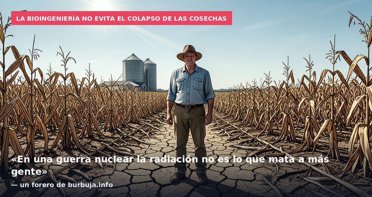 La bioingeniería no evita el colapso de las cosechas: «En una guerra nuclear la radiación no es lo que mata a más gente» — un forero de burbuja.info