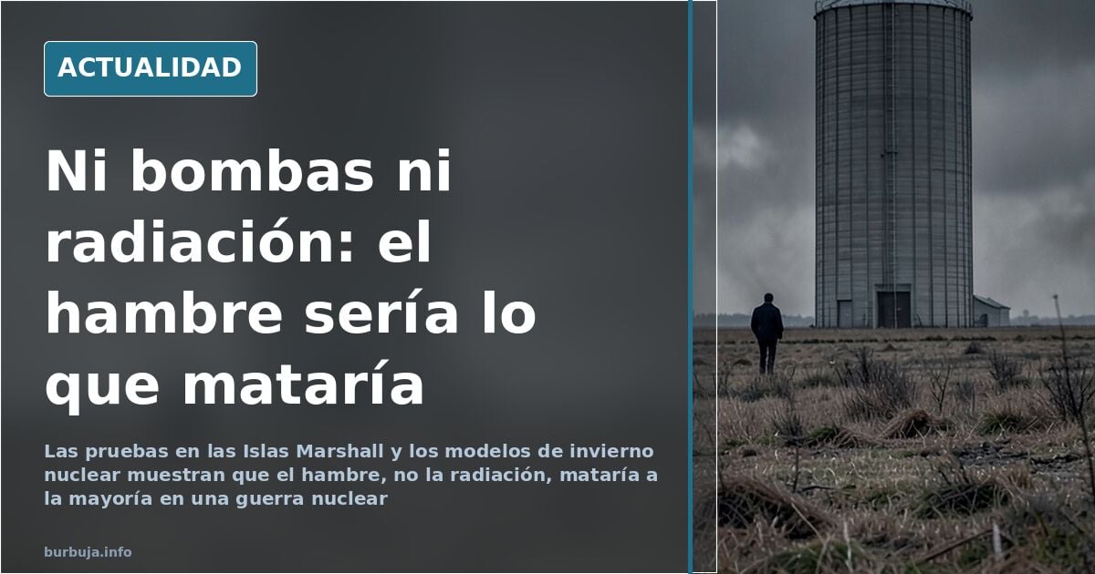El invierno nuclear que hundiría las cosechas durante años