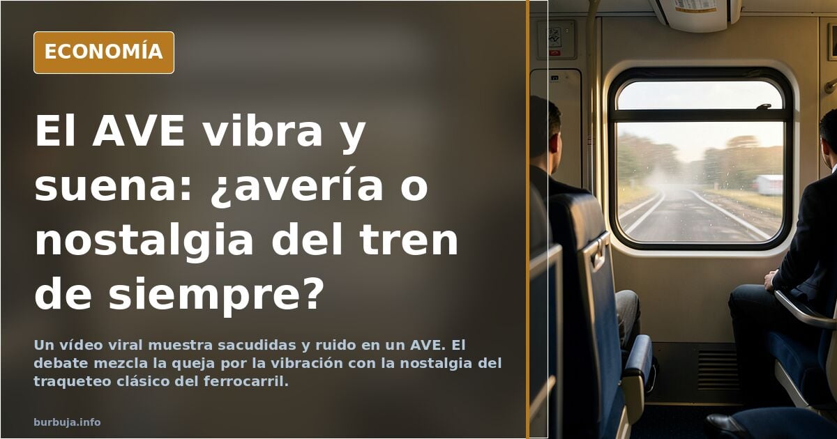 Traquetreos y vibraciones ha habido toda la vida pero ahora os fijáis más