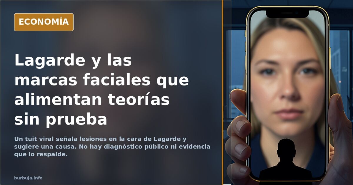 Otra vez las misteriosas lesiones en la cara de Lagarde