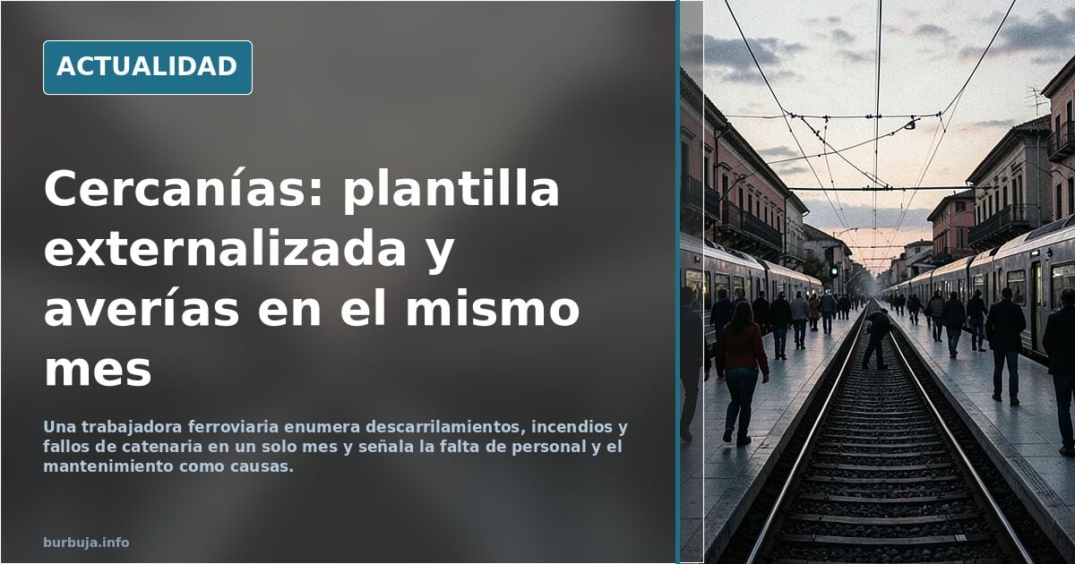 Soy ferroviaria. Y no me sorprende lo que ha pasado. No diré nada que no sepa ya el público.