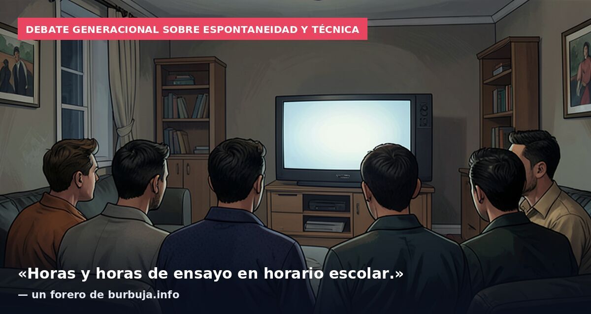 Debate generacional sobre espontaneidad y técnica: «Horas y horas de ensayo en horario escolar.» — un forero de burbuja.info