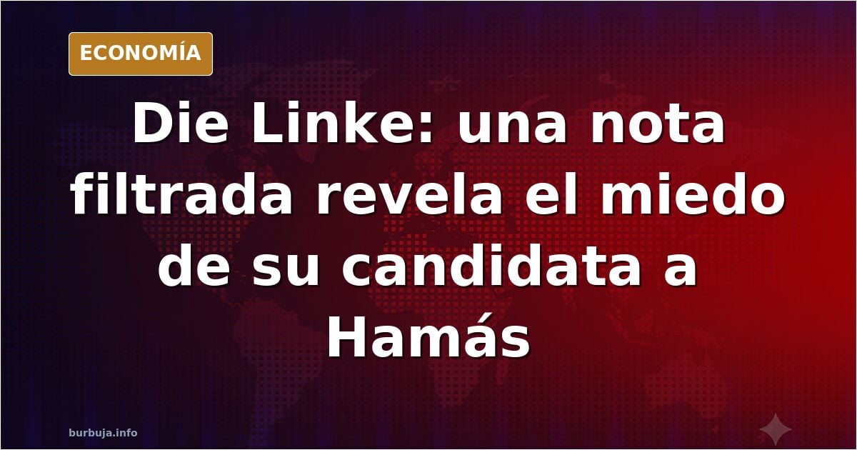 La ganadora de las elecciones de BERLÍN, del partido de ultraizquierda Die Linke confiesa por error que Hamás controla su partido y teme por su vida