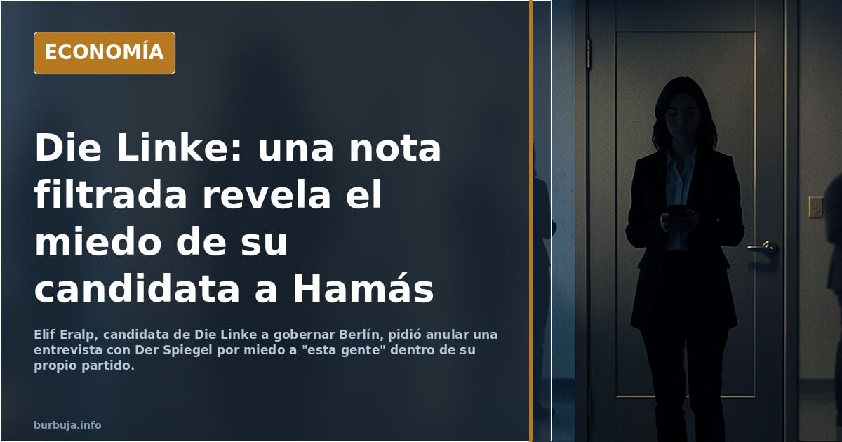 La ganadora de las elecciones de BERLÍN, del partido de ultraizquierda Die Linke confiesa por error que Hamás controla su partido y teme por su vida