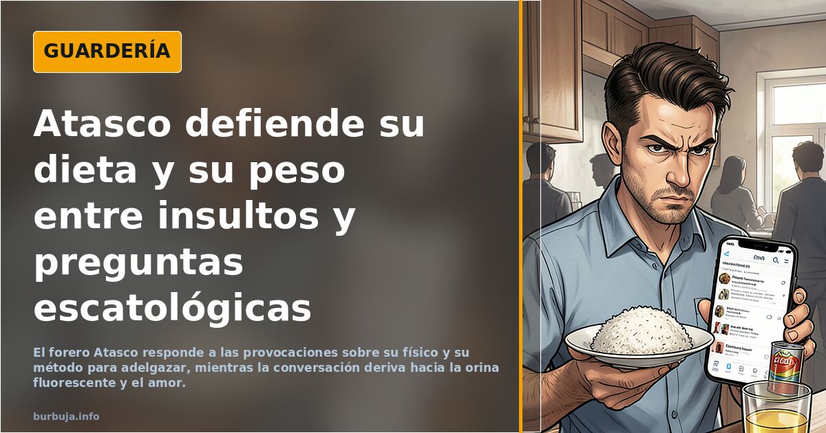 Atasco defiende su dieta y su peso entre insultos y preguntas escatológicas