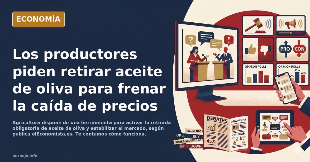 Los productores exigen al Gobierno retirar aceite de oliva del mercado para evitar que los precios sigan cayendo