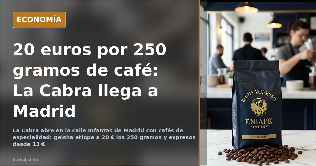 La Cabra abre en Madrid con cafés de hasta 20 € por taza