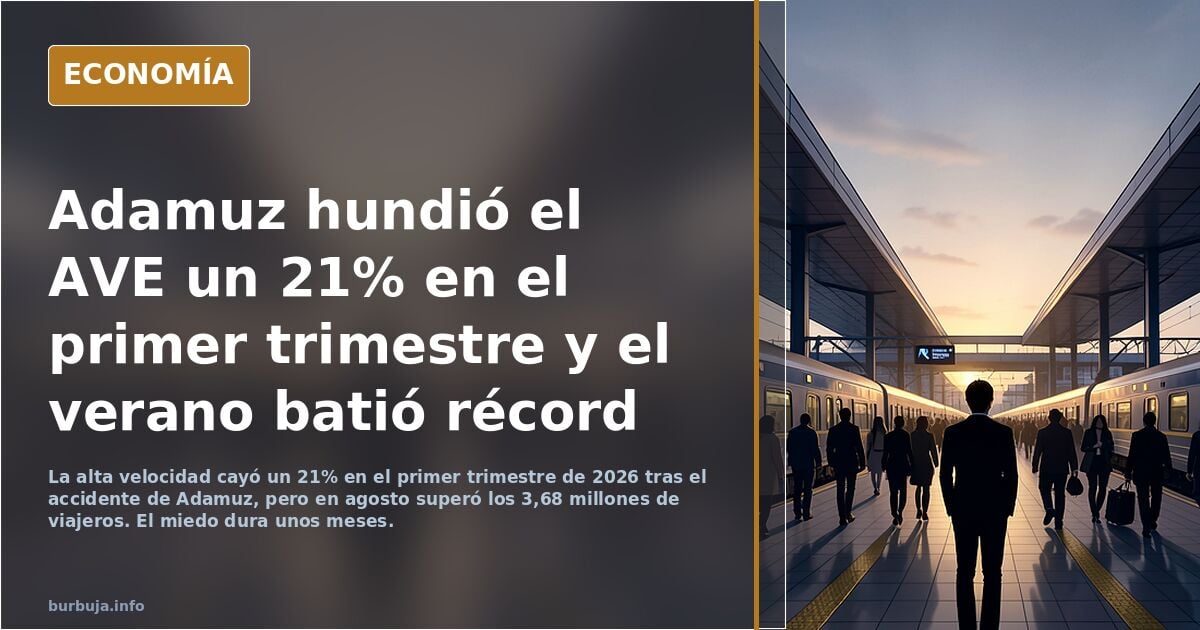 Tras el accidente de Adamuz, se superó el record de viajeros en verano 2026 superando 2025. La gente olvida los accidentes.