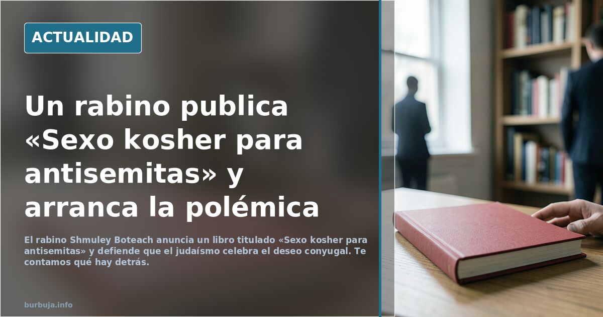 Judío vende su libro "sexo kosher para antisemitas"