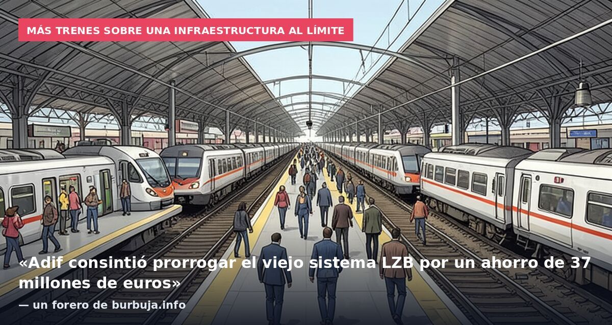 Más trenes sobre una infraestructura al límite: «Adif consintió prorrogar el viejo sistema LZB por un ahorro de 37 millones de euros» — un forero de burbuja.info