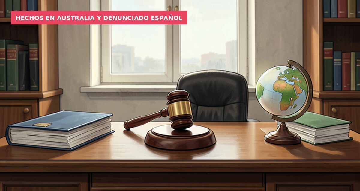 Hechos en Australia y denunciado español