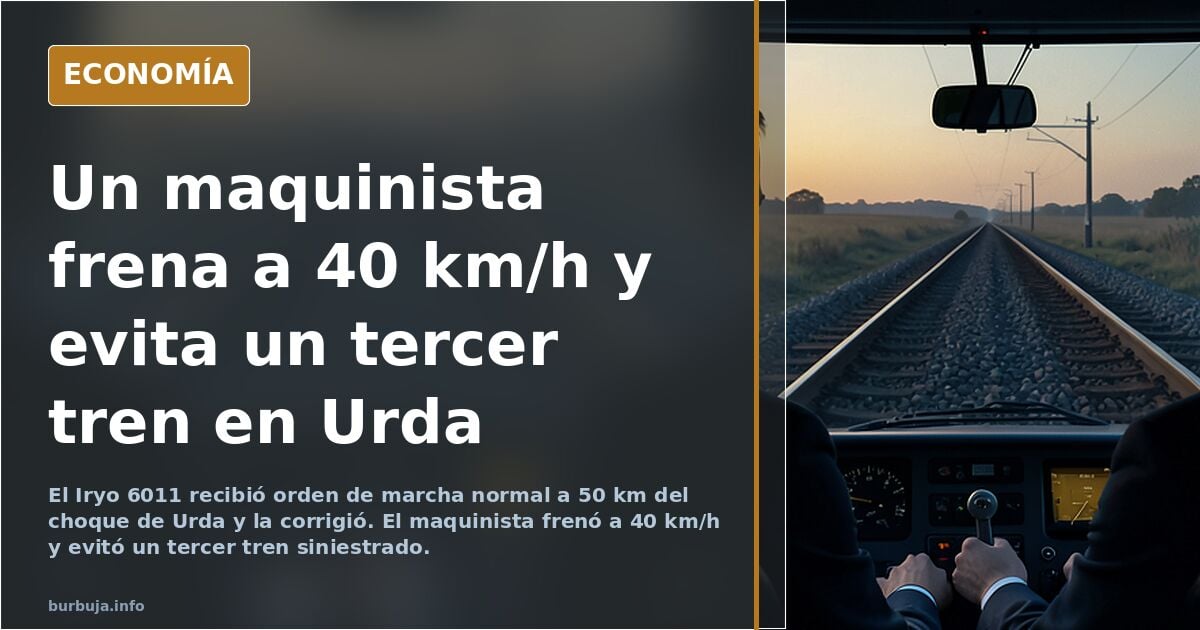 Se iban a estrellar TRES trenes. El maquinista del tercero lo evitó.