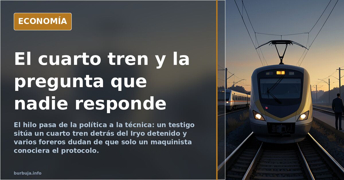 Se iban a estrellar TRES trenes. El maquinista del tercero lo evitó.