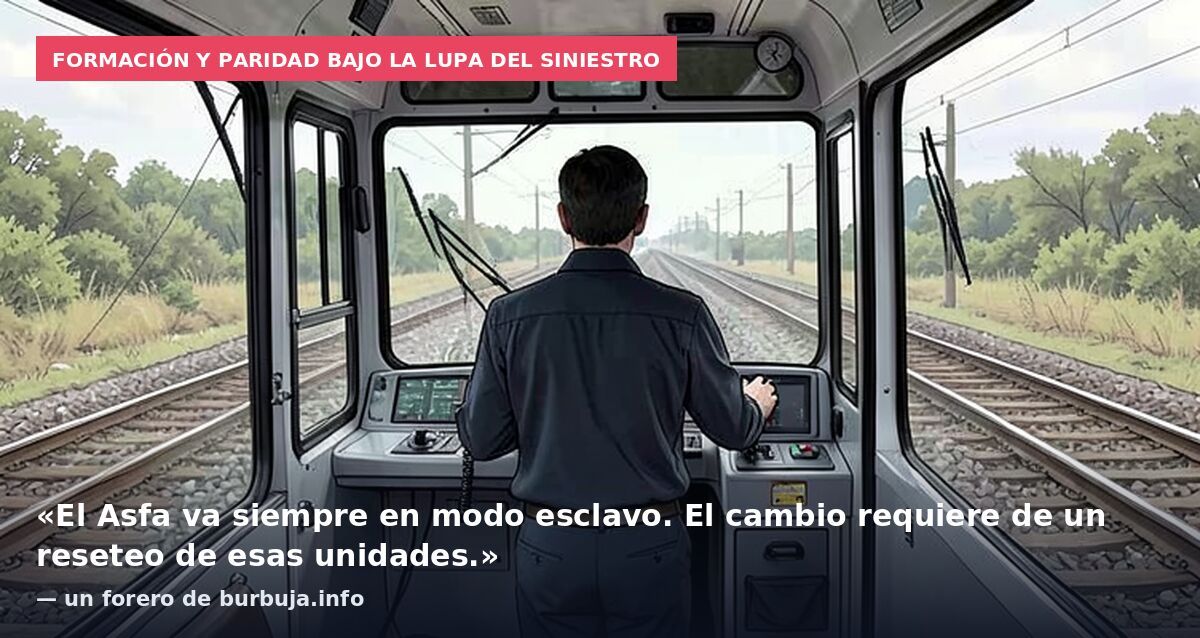 ¿Es posible que la conductora del Iryo no supiera cómo cambiar al sistema de señalización lateral (BSL)? Es muy poco común.