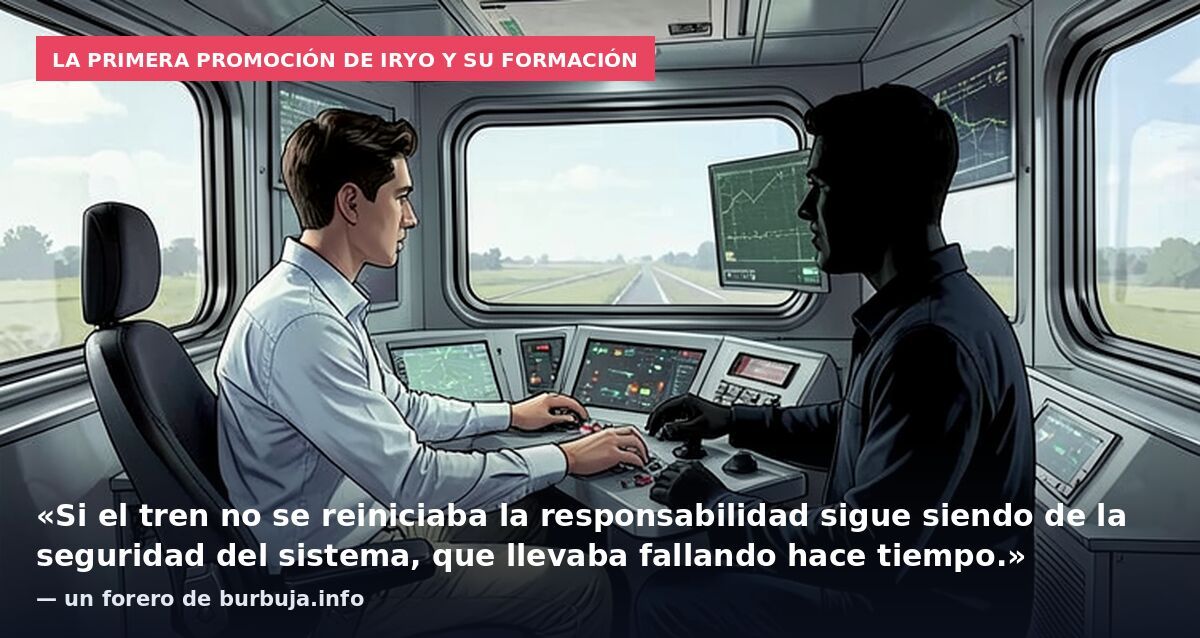 La primera promoción de Iryo y su formación: «Si el tren no se reiniciaba la responsabilidad sigue siendo de la seguridad del sistema, que llevaba fallando hace tiempo.» — un forero de burbuja.info