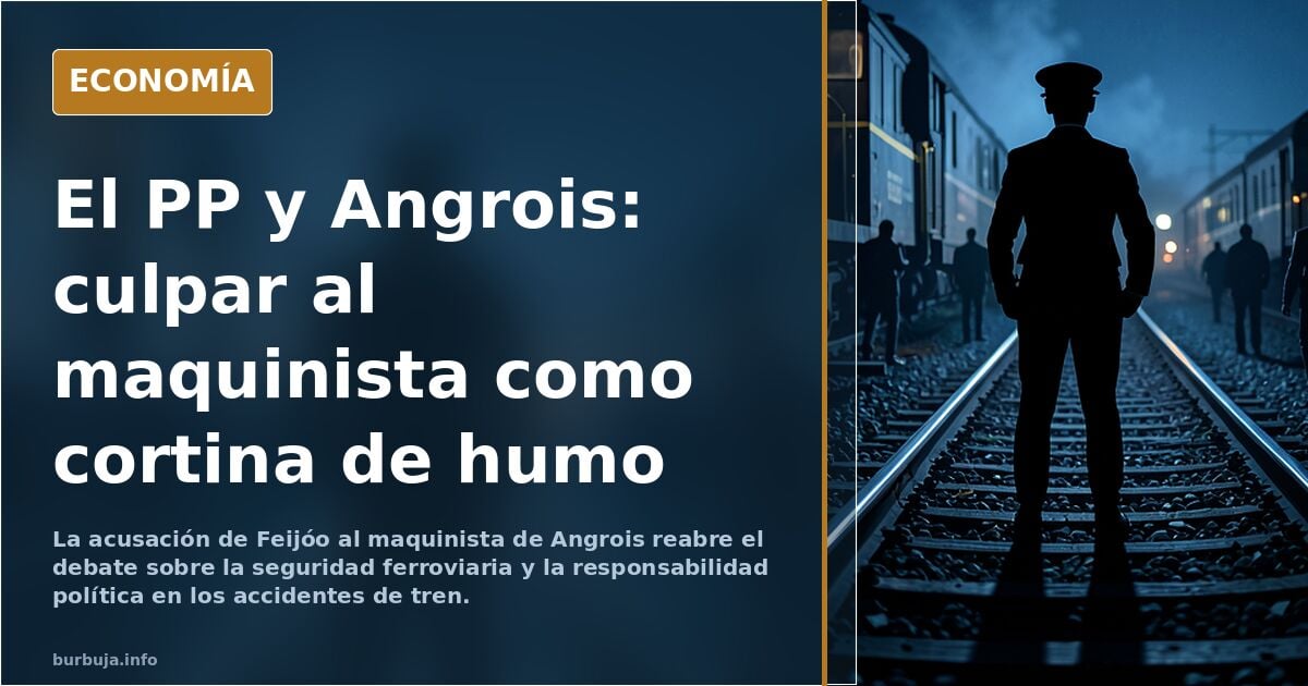 Vergonzoso y reduccionista acusar al operario del accidente de tren Urda