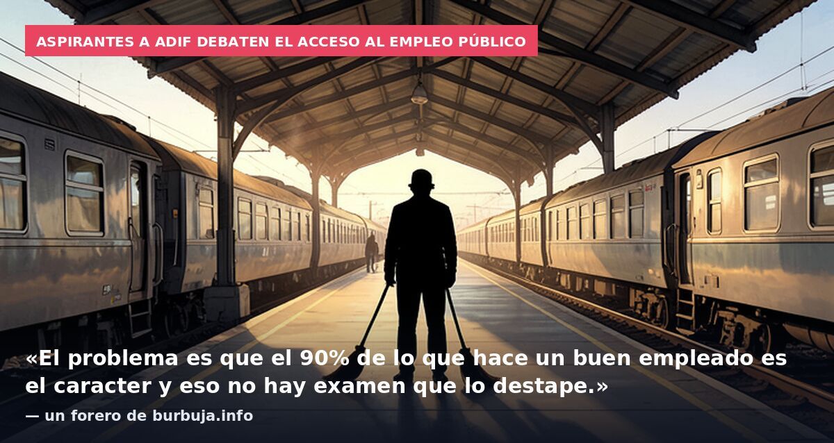 Comentario en Youtube de un aspirante a ADIF