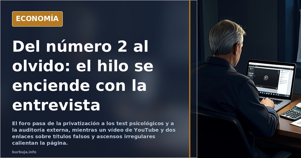 Comentario en Youtube de un aspirante a ADIF