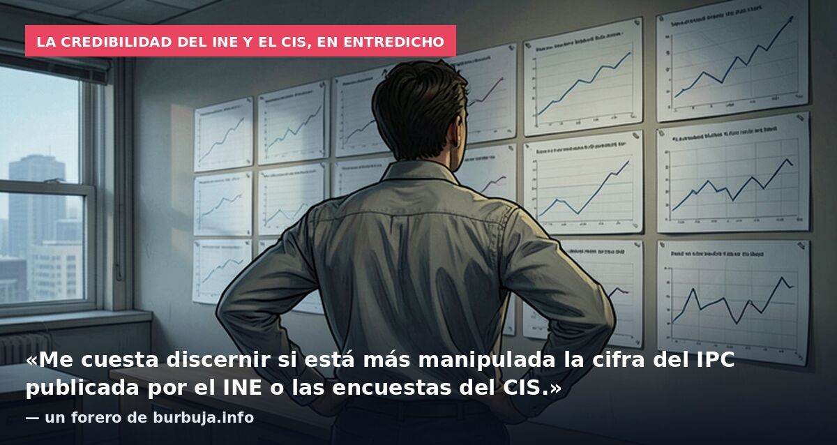 La credibilidad del INE y el CIS, en entredicho: «Me cuesta discernir si está más manipulada la cifra del IPC publicada por el INE o las encuestas del CIS.» — un forero de burbuja.info