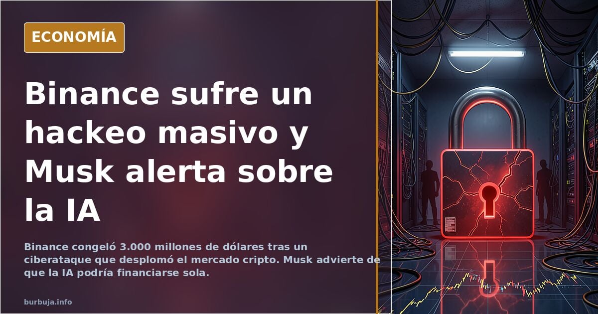 Musk advierte, tras el hackeo a Binance, que la IA podría buscar sus propias fuentes de dinero...