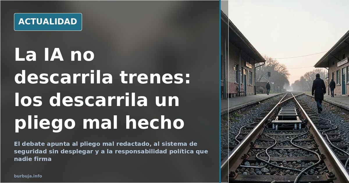 La IA como chivo expiatorio del descarrilamiento ferroviario