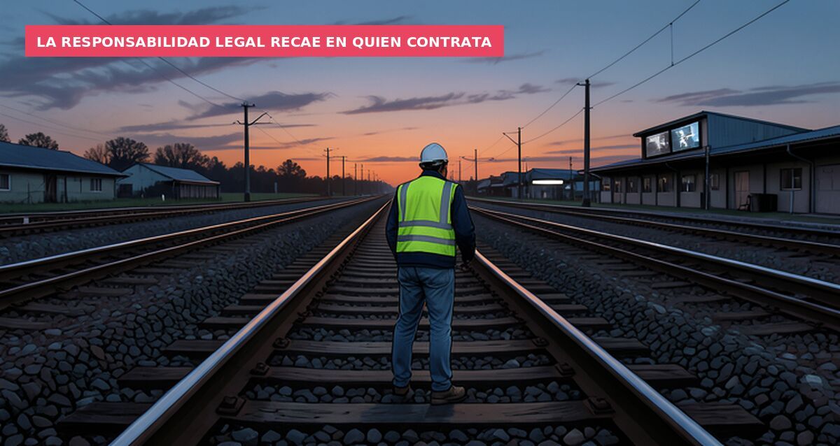 La responsabilidad legal recae en quien contrata