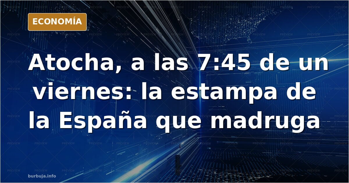 Así de llena está la estación de Atocha para el puente.
