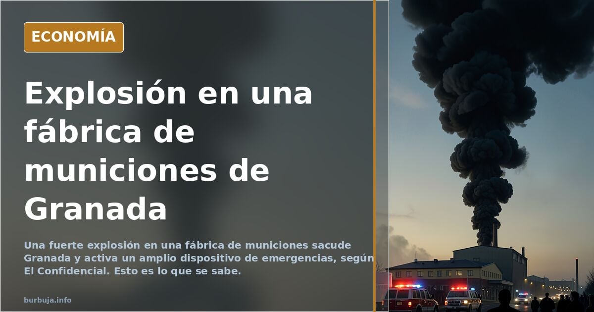 Explota una fábrica de munición de guerra en granada.