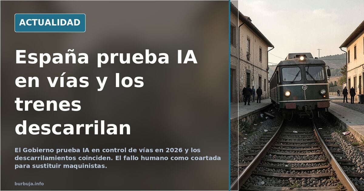 La IA que vigila las vías: el entorno de pruebas que coincide con los descarrilamientos