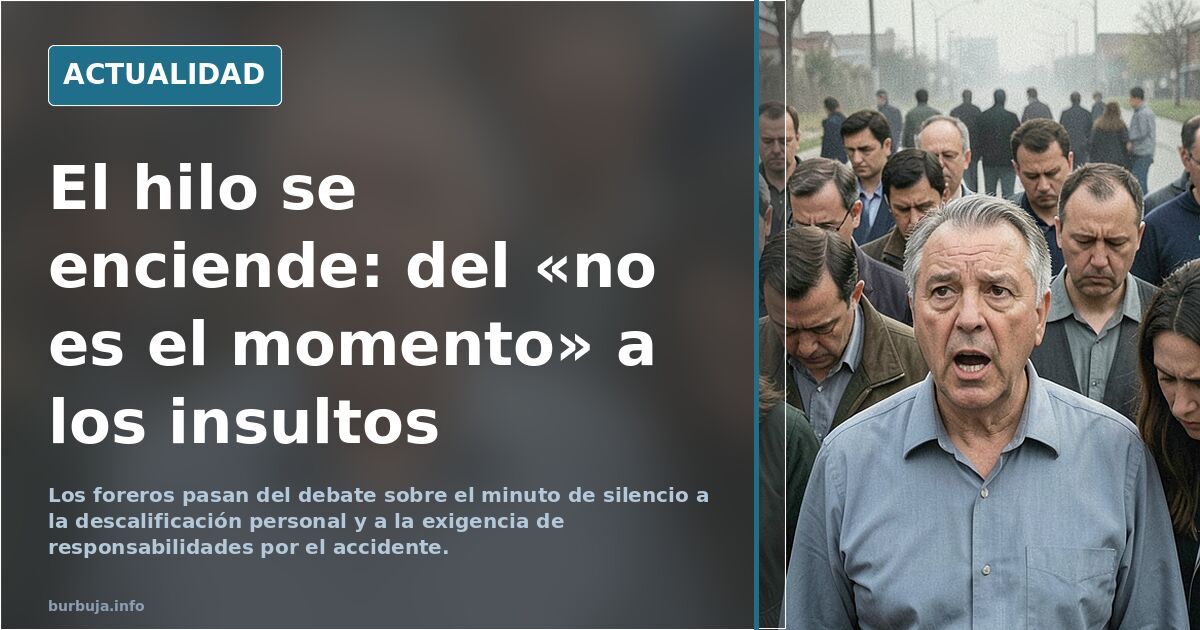 Hombre estalla en el minuto de silencio por las víctimas del tren (Huelva)
