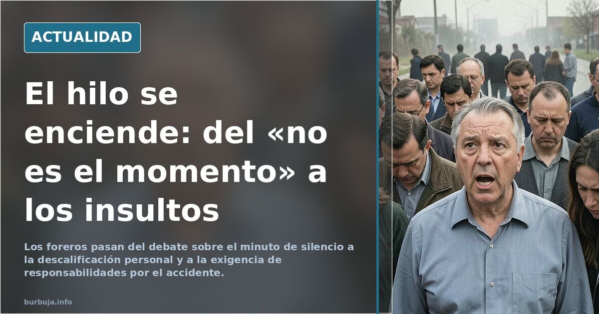 Hombre estalla en el minuto de silencio por las víctimas del tren (Huelva)